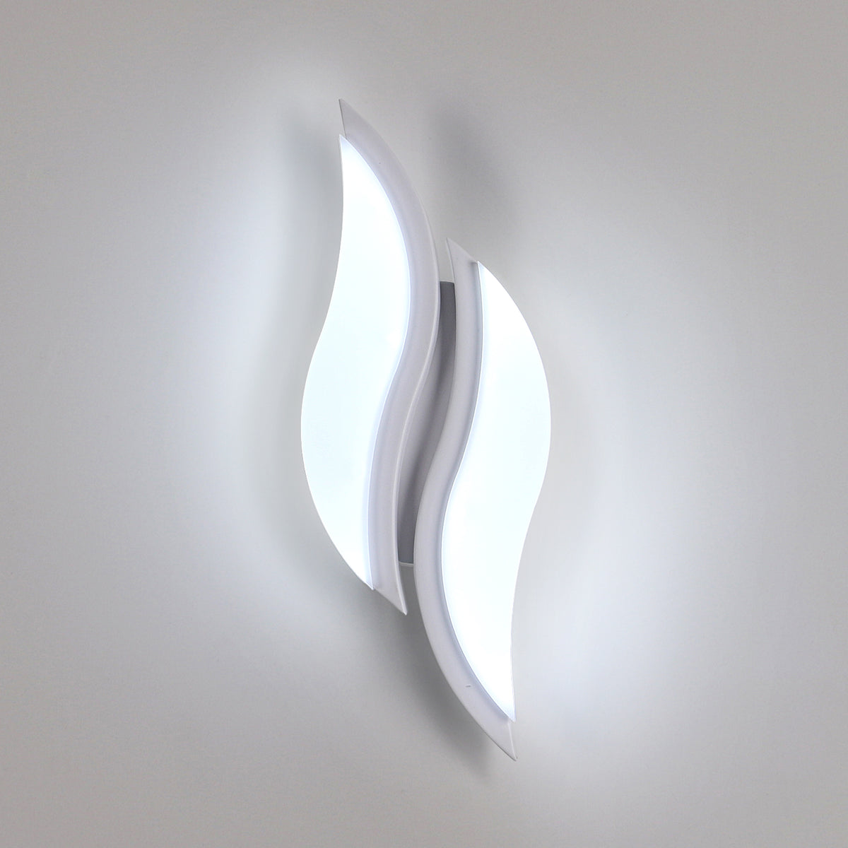 Wall Light - White Acrylic Frame, White Light
