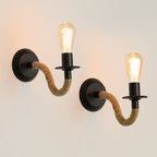Wall Light - Black Metal Frame
