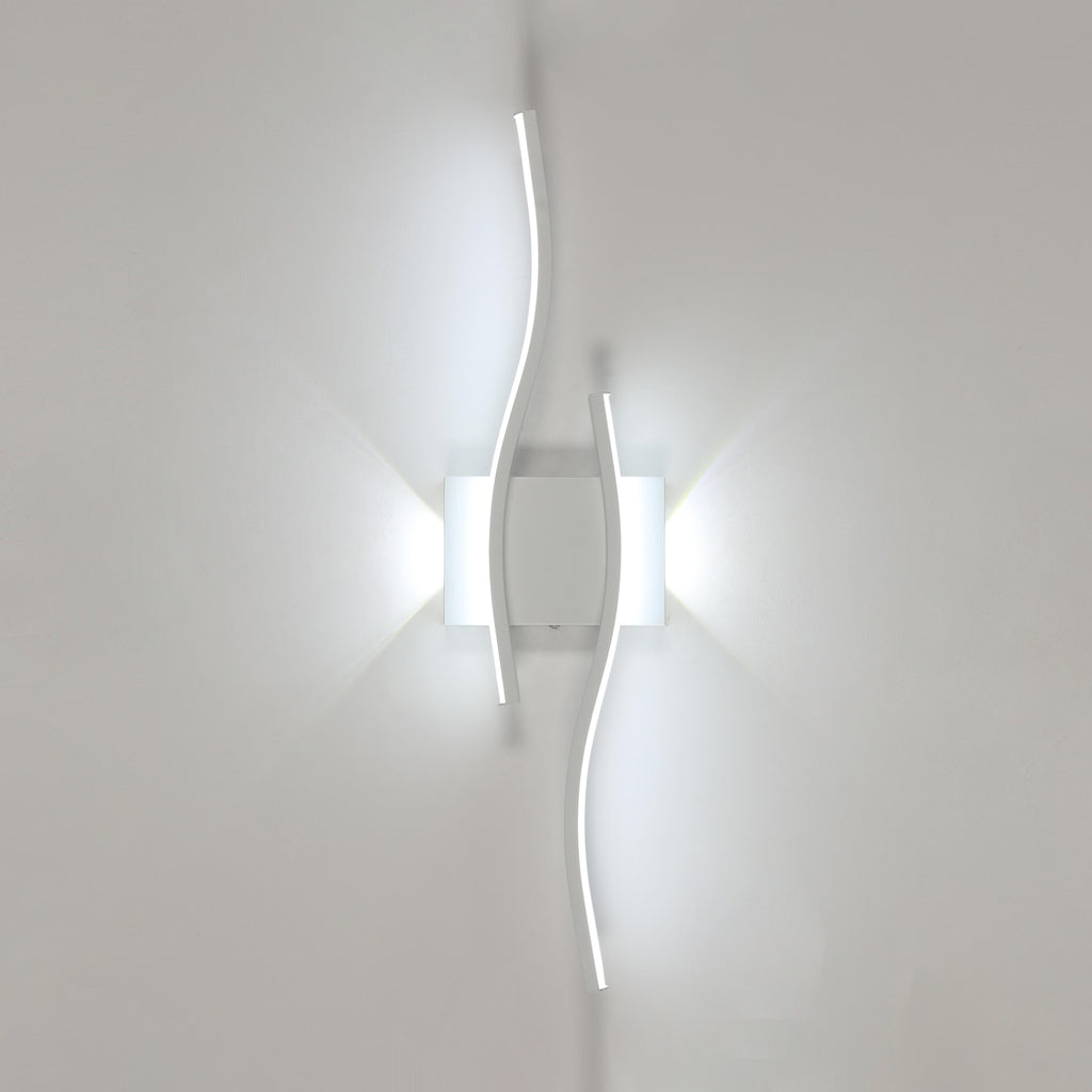 Wall Light - White Aluminium Frame, White Light