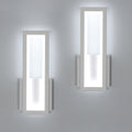 Wall Light - White Acrylic Frame, White Light