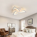 Ceiling Light - White Acrylic Frame, Warm Light