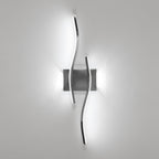 Wall Light - Chrome Aluminium Frame, White Light