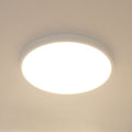 Ceiling Light - White Plastic Frame, Warm Light