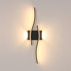 Wall Light - Black Aluminium Frame, Warm Light