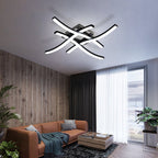 Ceiling Light - Black Aluminium Frame, White Light