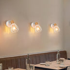 Wall Light - White Metal Frame