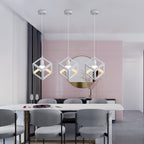 Chandeliers - White Metal Frame
