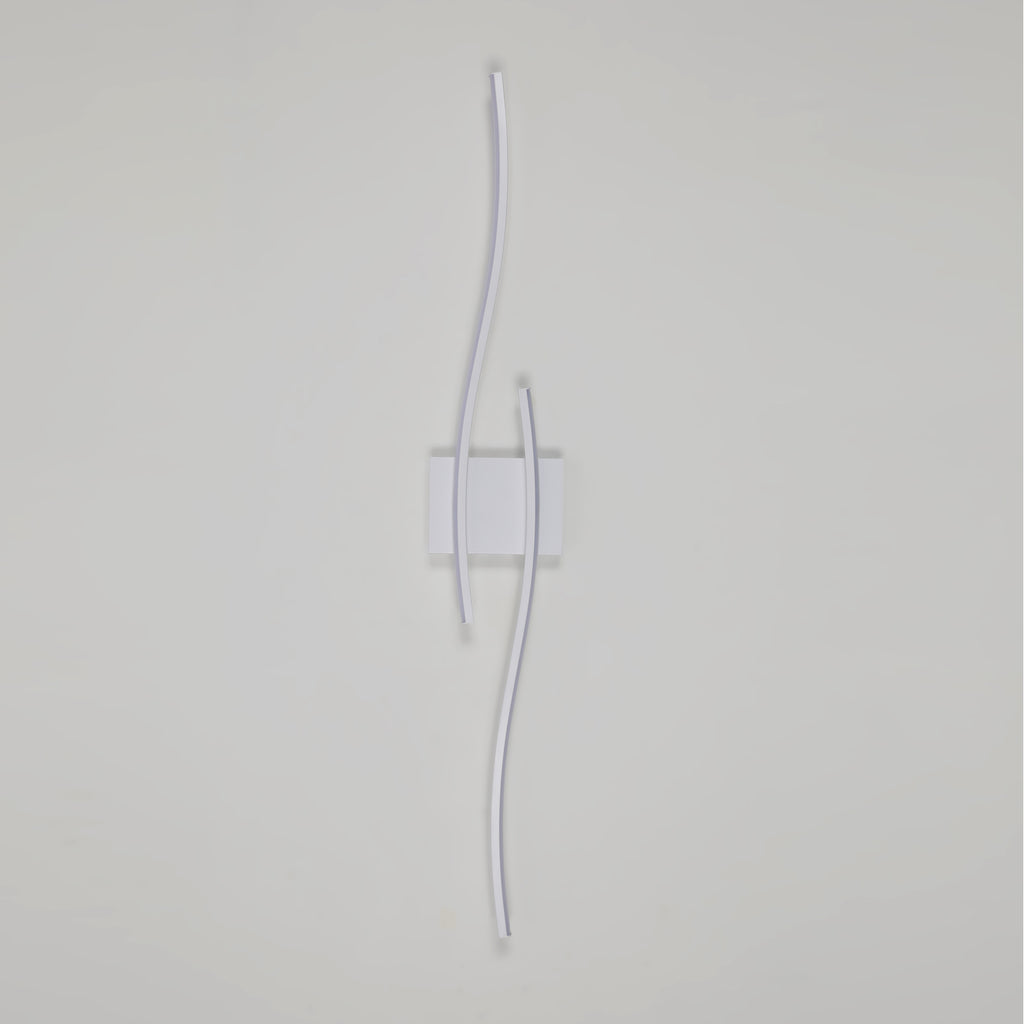 Wall Light - White Aluminium Frame, Warm Light
