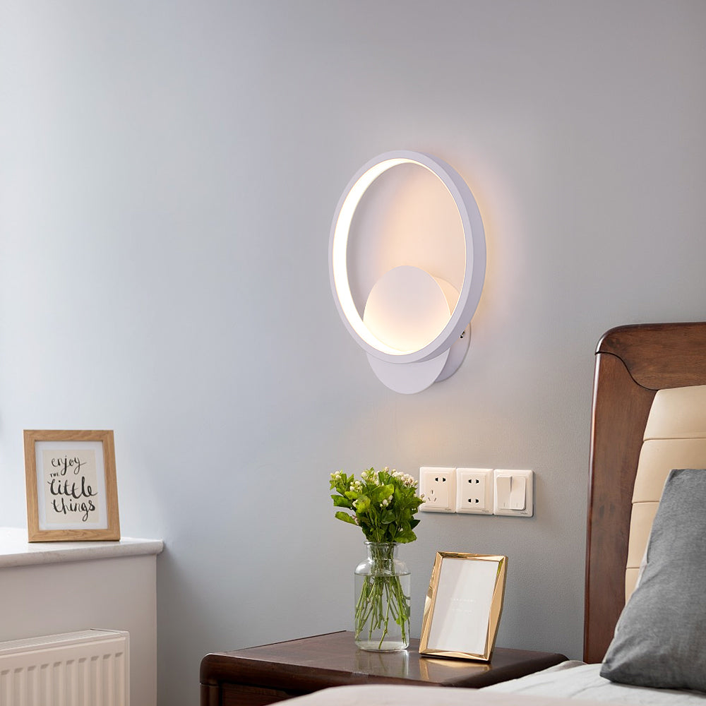 Wall Light - White Aluminium Frame, Warm Light
