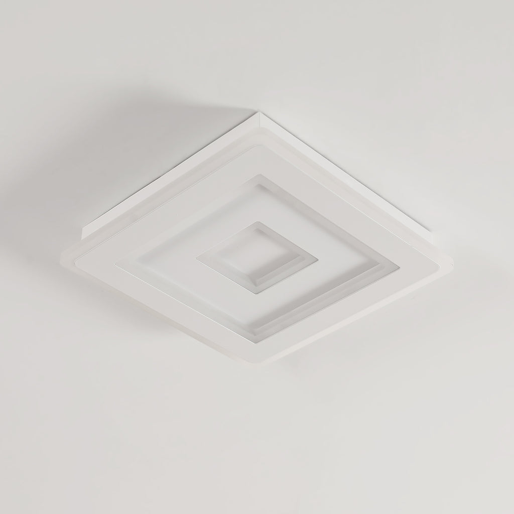 Ceiling Light - White Acrylic Frame, Natural Light