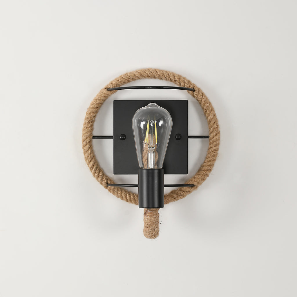 Wall Light - Black Metal Frame