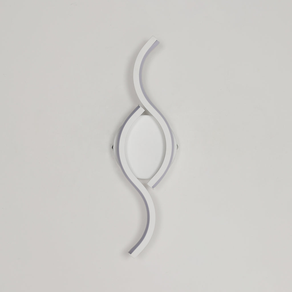 Wall Light - White Aluminium Frame, White Light