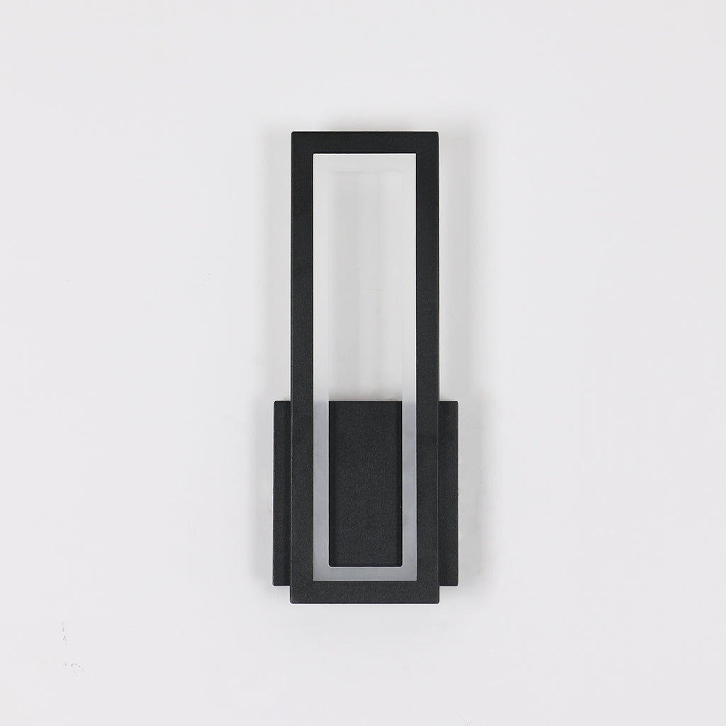 Wall Light - Black Acrylic Frame, White Light