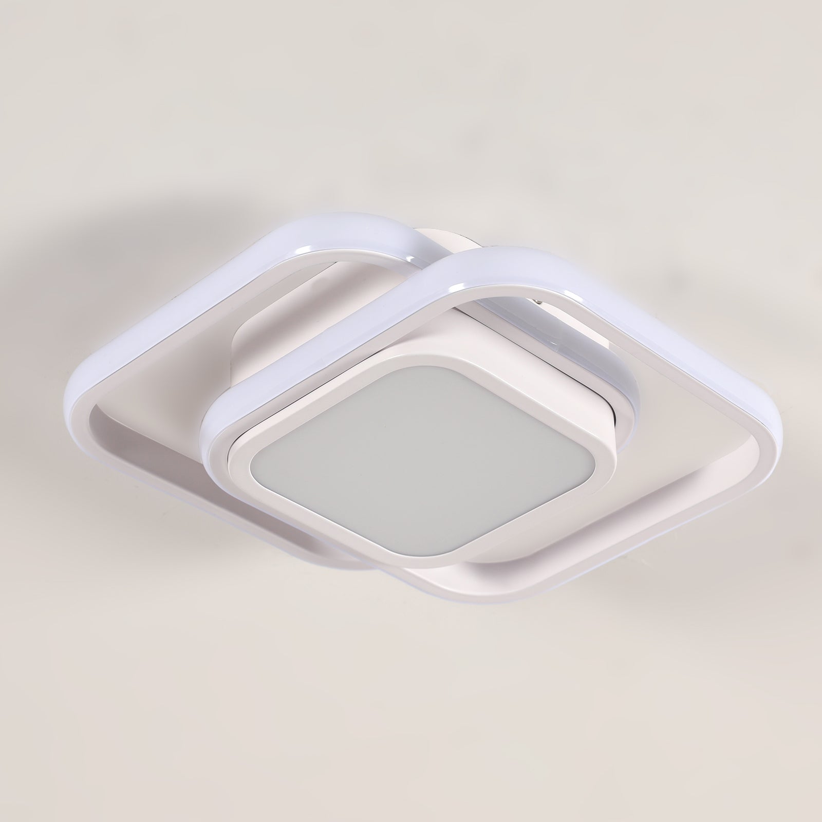 Ceiling Light - White Aluminium Frame, Tunable and Dimmable