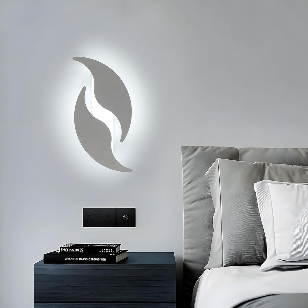 Wall Light - White Aluminum Frame, White Light