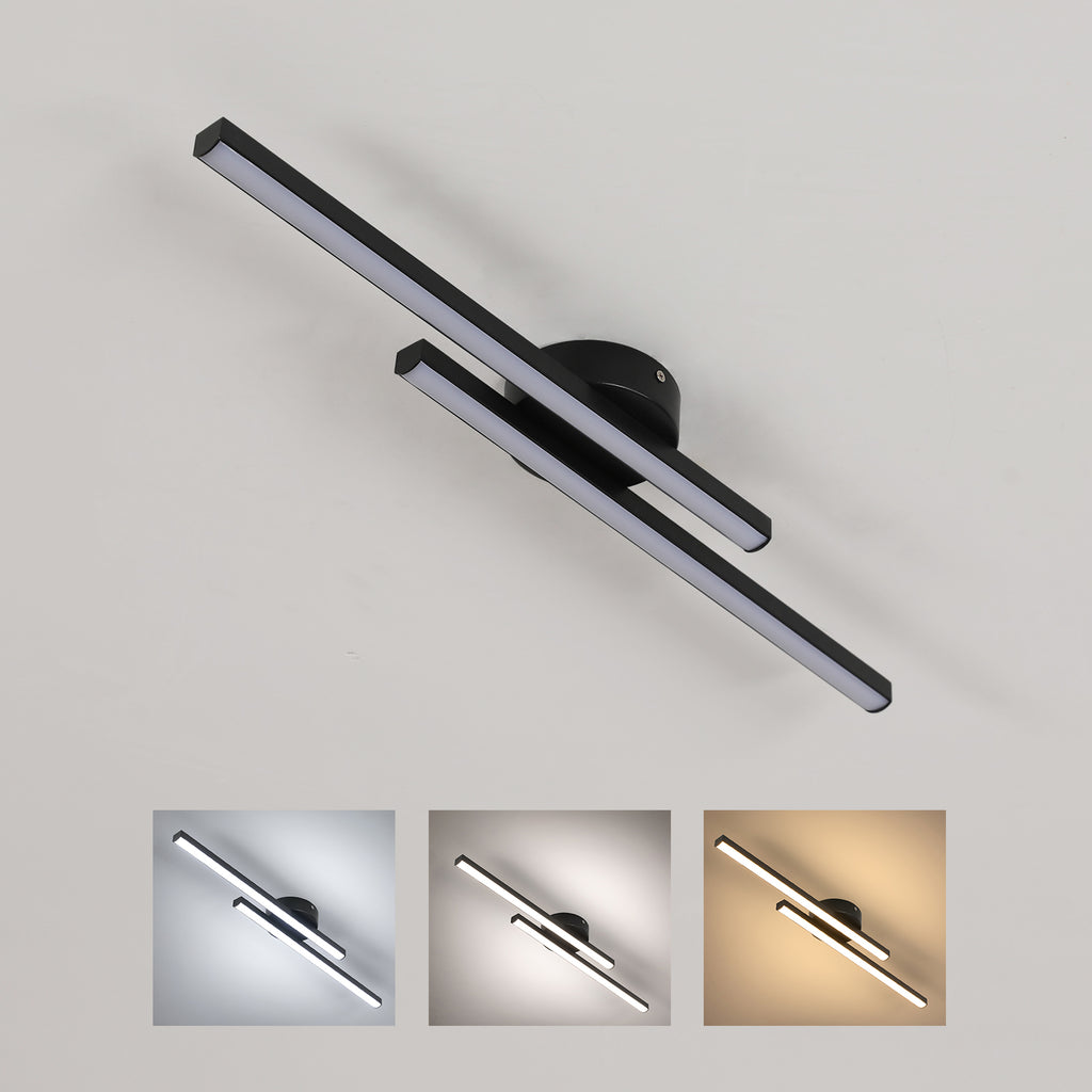 Ceiling Light - Black Aluminium Frame, Tunable