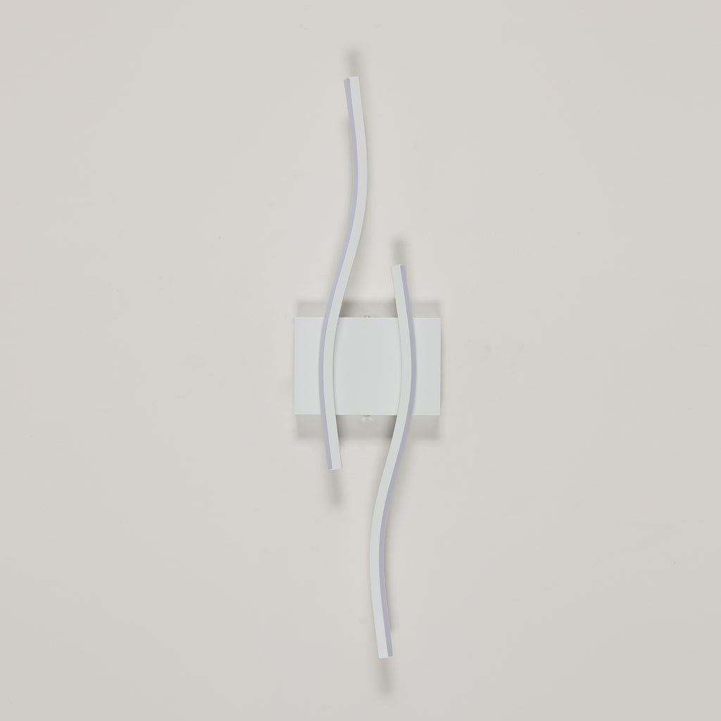 Wall Light - White Aluminium Frame, Warm Light
