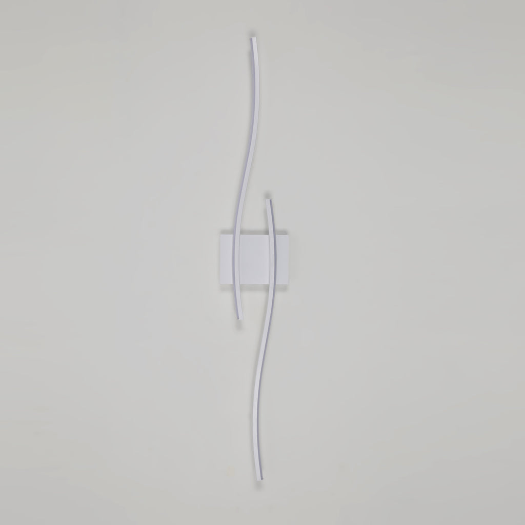 Wall Light - White Aluminium Frame, White Light