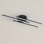 Ceiling Light - Black Aluminium Frame, White Light
