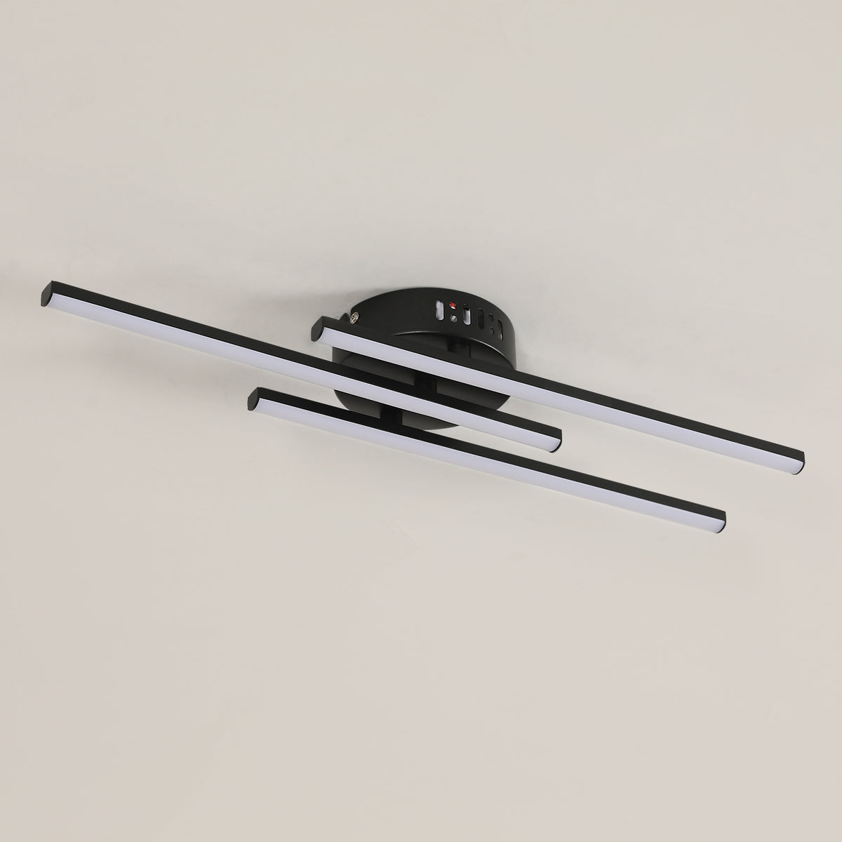 Ceiling Light - Black Aluminium Frame, White Light