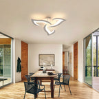 Ceiling Light - White Acrylic Frame, Warm Light