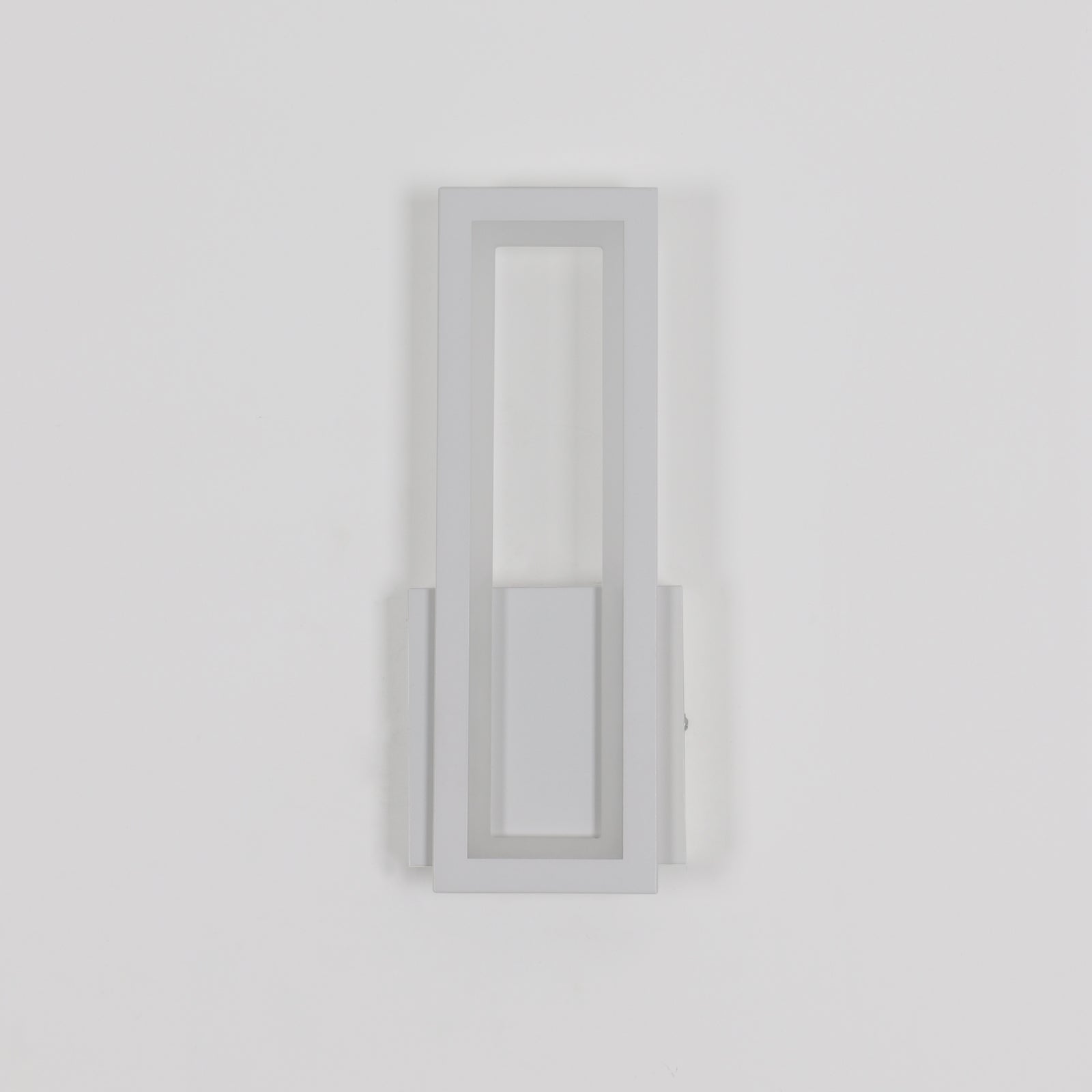 Wandleuchte – Weißer Acrylrahmen, Warmes Licht