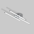 Ceiling Light - Silver Aluminium Frame, White Light
