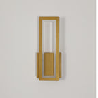 Wandleuchte – Goldener Acrylrahmen, Warmweißes Licht