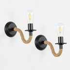 Wall Light - Black Metal Frame