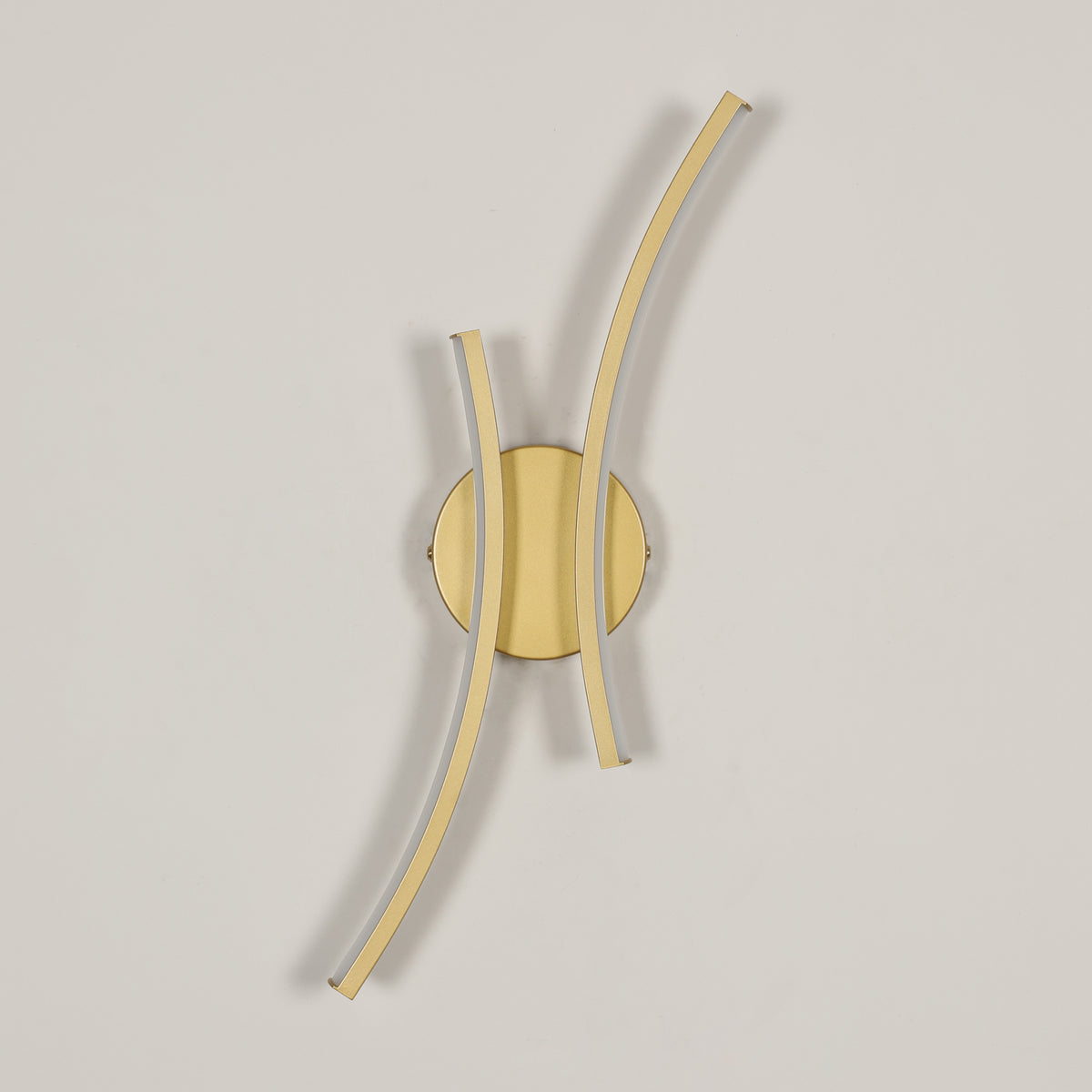 Wall Light - Gold Aluminium Frame, White Light