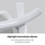 Wall Light - White Aluminium Frame, White Light