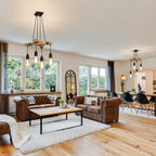 Chandeliers - Wood Metal Frame