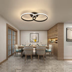 Ceiling Light - Black Aluminium Frame, Natural Light