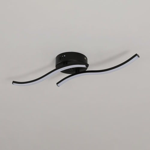 Ceiling Light - Black Aluminium Frame, White Light