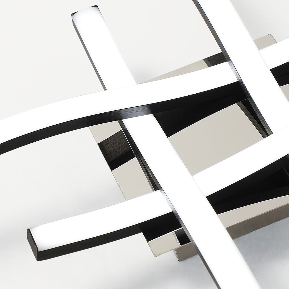 Ceiling Light - Black Aluminium Frame, White Light