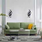 Wall Light - Black Aluminium Frame, Warm Light