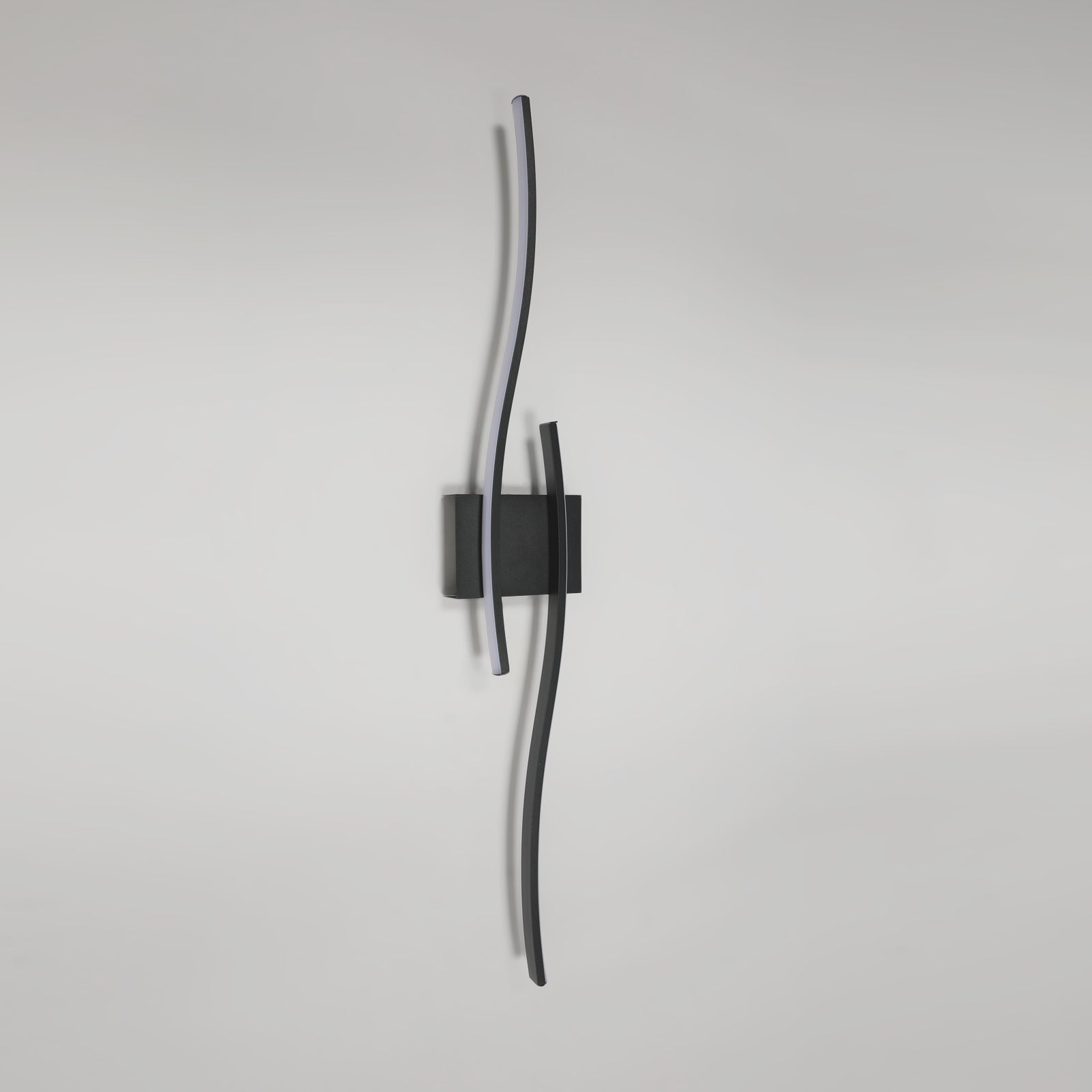 Wall Light - Black Aluminium Frame, Warm Light