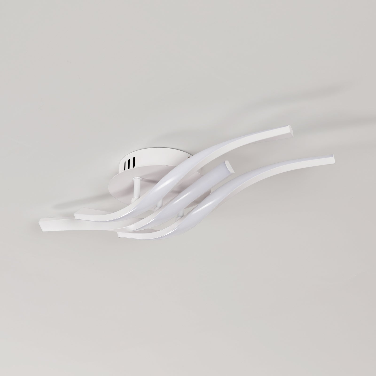 Ceiling Light - White Aluminium Frame, White Light