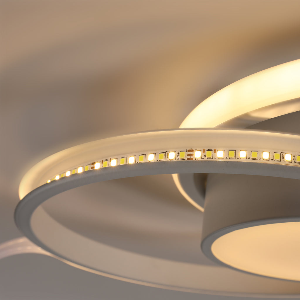Ceiling Light - White Metal Frame, Tunable and Dimmable