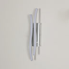 Wall Light - Silver Aluminium Frame, Warm Light