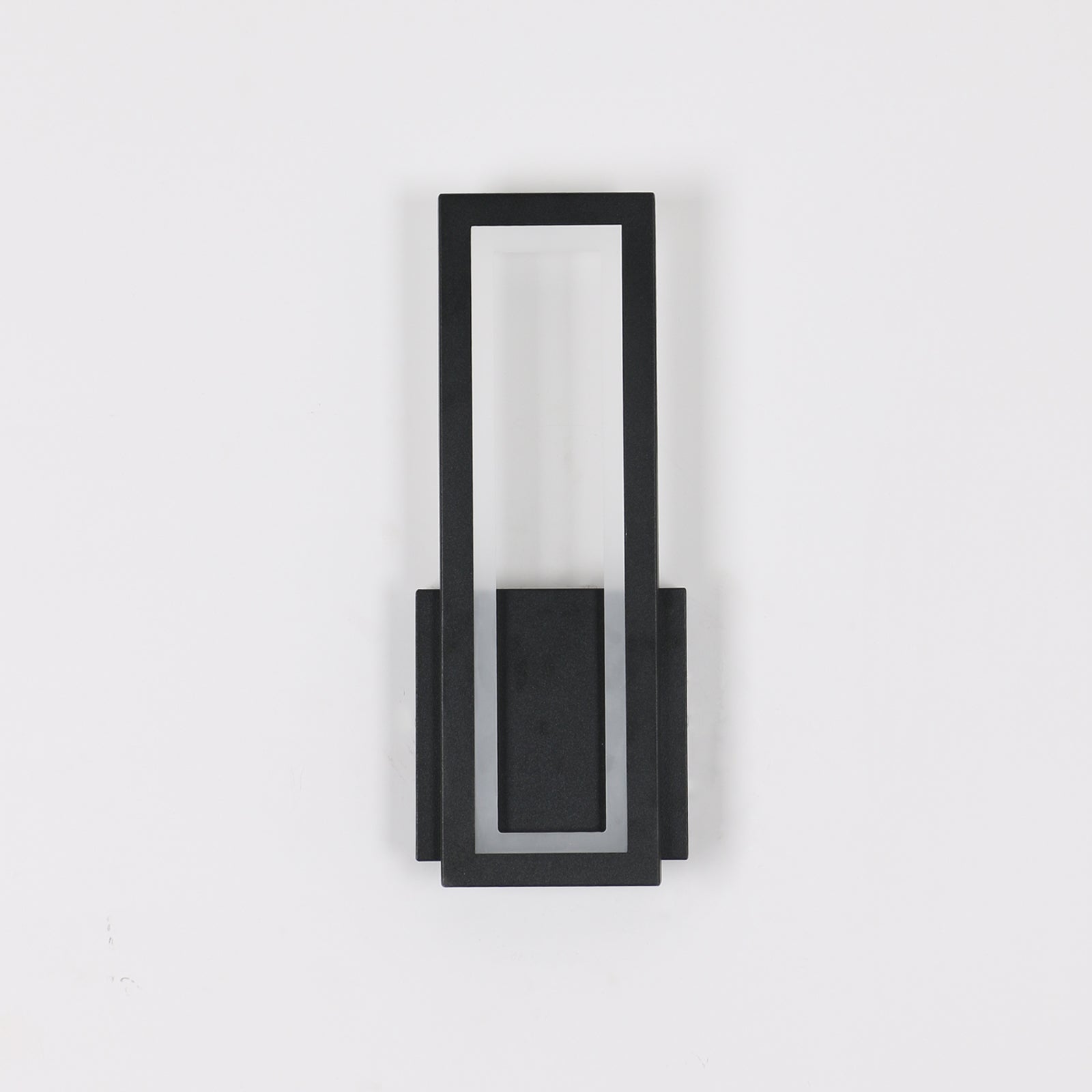 Lampada da Parete - Cornice in Acrilico Nero, Luce Calda