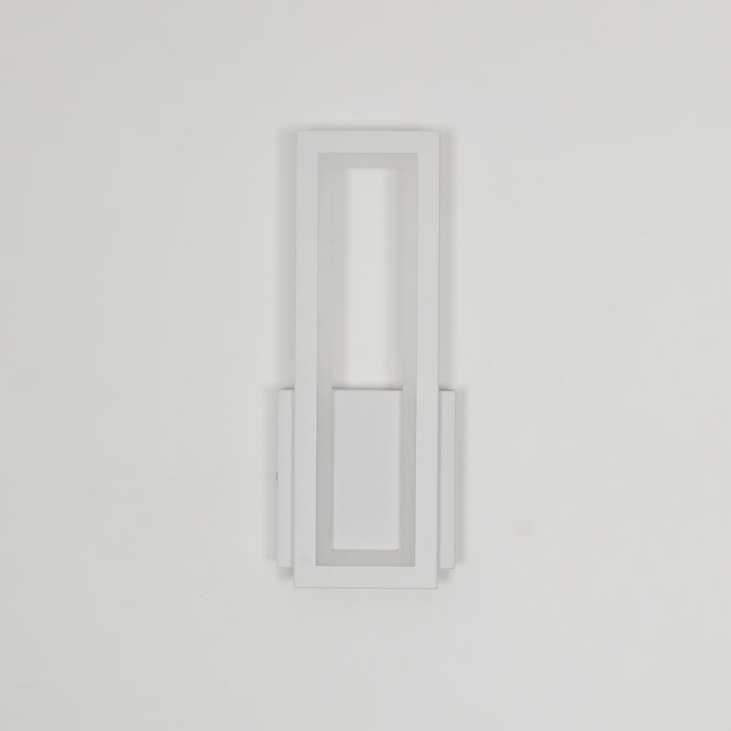 Wall Light - White Acrylic Frame, White Light