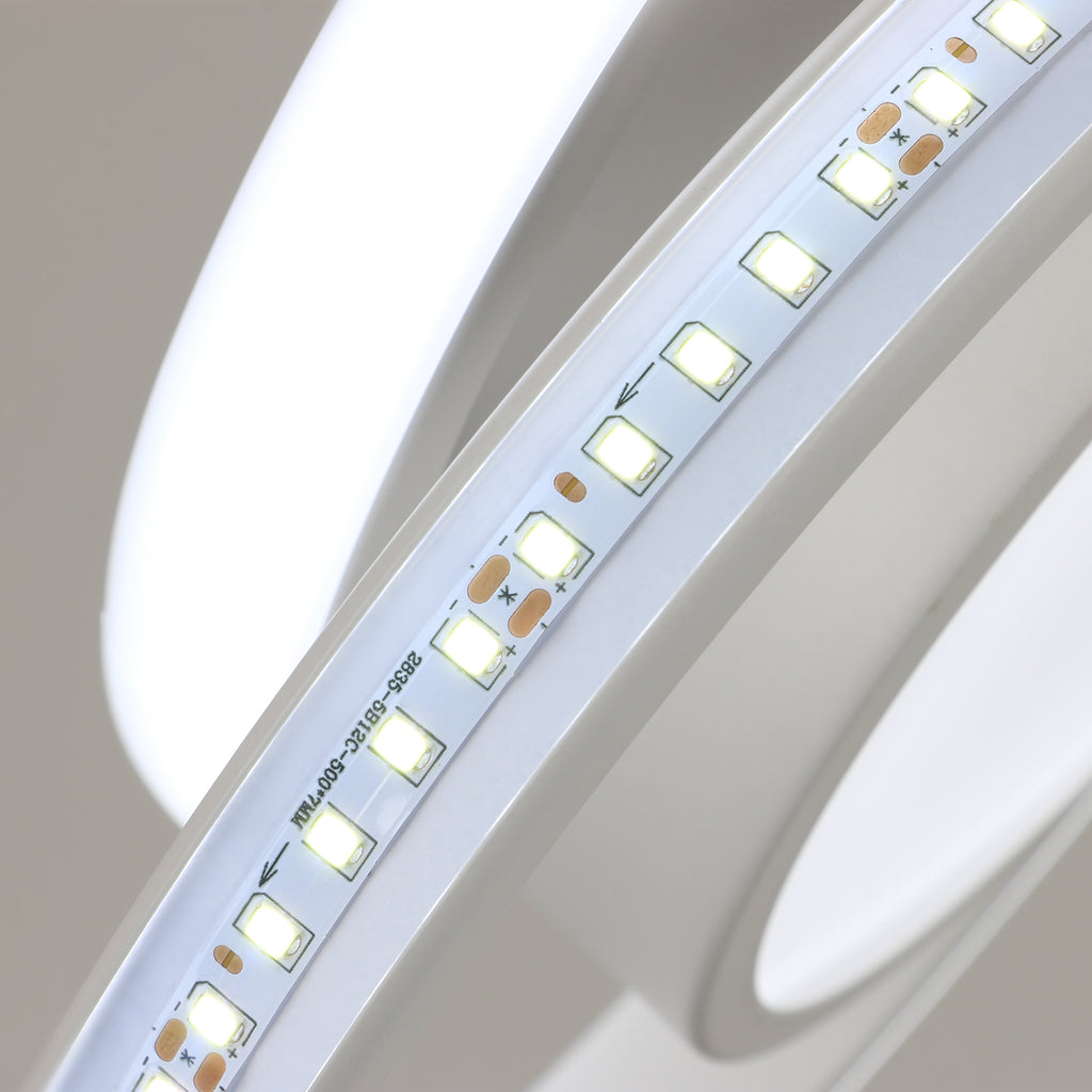 Ceiling Light - White Aluminium Frame, White Light
