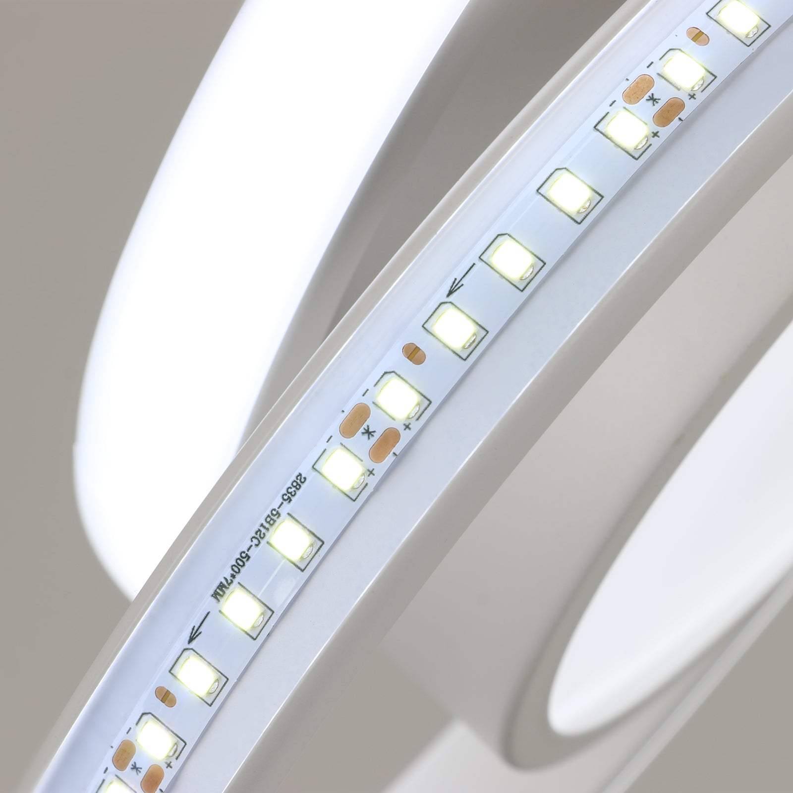 Ceiling Light - White Aluminium Frame, White Light