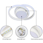 Ceiling Light - White Aluminium Frame, White Light