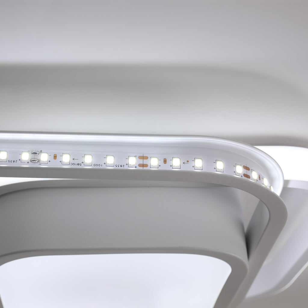 Ceiling Light - White Aluminium Frame, White Light