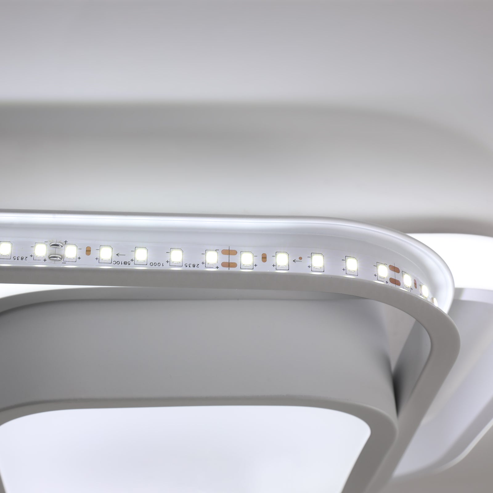 Ceiling Light - White Aluminium Frame, White Light