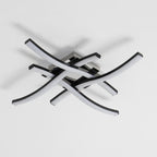 Ceiling Light - Black Aluminium Frame, White Light