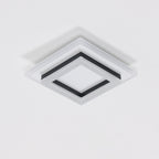 Deckenleuchte – Schwarz-weißer Acrylrahmen, weißes Licht