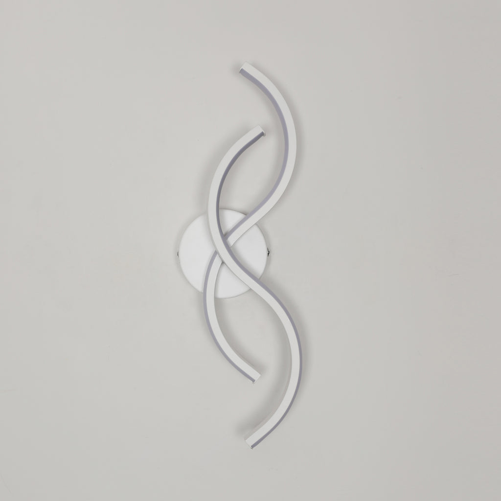 Wall Light - White Aluminium Frame, White Light